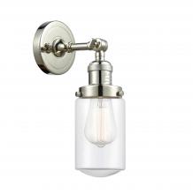 Innovations Lighting 203-PN-G312 - Dover - 1 Light - 5 inch - Polished Nickel - Adjustable Sconce