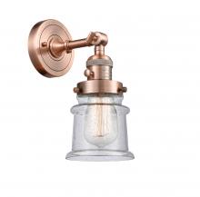 Innovations Lighting 203SW-AC-G184S-LED - Canton - 1 Light - 5 inch - Antique Copper - Adjustable Sconce