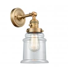 Innovations Lighting 203SW-BB-G182-LED - Canton - 1 Light - 7 inch - Brushed Brass - Adjustable Sconce