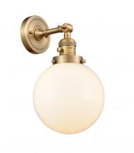 Innovations Lighting 203SW-BB-G201-8 - Beacon - 1 Light - 8 inch - Brushed Brass - Adjustable Sconce
