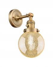 Innovations Lighting 203SW-BB-G208-6 - Beacon - 1 Light - 6 inch - Brushed Brass - Adjustable Sconce