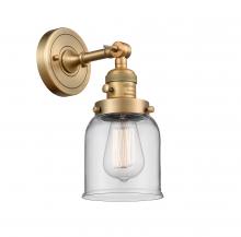 Innovations Lighting 203SW-BB-G52 - Bell - 1 Light - 5 inch - Brushed Brass - Adjustable Sconce