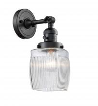 Innovations Lighting 203SW-BK-G302-LED - Colton - 1 Light - 6 inch - Matte Black - Adjustable Sconce