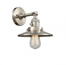 Innovations Lighting 203SW-SN-M2-LED - Railroad - 1 Light - 8 inch - Brushed Satin Nickel - Adjustable Sconce
