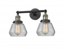 Innovations Lighting 208-BAB-G172-LED - Fulton - 2 Light - 17 inch - Black Antique Brass - Adjustable Bath Vanity Light