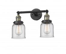 Innovations Lighting 208-BAB-G52 - Bell - 2 Light - 16 inch - Black Antique Brass - Adjustable Bath Vanity Light