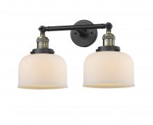 Innovations Lighting 208-BAB-G71-LED - Bell - 2 Light - 19 inch - Black Antique Brass - Adjustable Bath Vanity Light