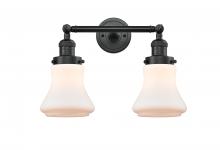 Innovations Lighting 208-BK-G191 - Bellmont - 2 Light - 17 inch - Matte Black - Adjustable Bath Vanity Light