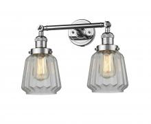 Innovations Lighting 208-PC-G142-LED - Chatham - 2 Light - 16 inch - Polished Chrome - Adjustable Bath Vanity Light