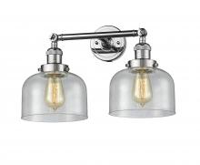 Innovations Lighting 208-PC-G74 - Bell - 2 Light - 19 inch - Polished Chrome - Adjustable Bath Vanity Light