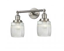 Innovations Lighting 208-SN-G302-LED - Colton - 2 Light - 16 inch - Brushed Satin Nickel - Adjustable Bath Vanity Light