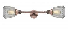 Innovations Lighting 208L-AC-G142-LED - Chatham - 2 Light - 7 inch - Antique Copper - Adjustable Bath Vanity Light