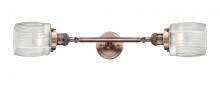 Innovations Lighting 208L-AC-G302-LED - Colton - 2 Light - 6 inch - Antique Copper - Adjustable Bath Vanity Light
