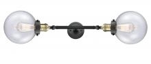 Innovations Lighting 208L-BAB-G204-8 - Beacon - 2 Light - 8 inch - Black Antique Brass - Adjustable Bath Vanity Light