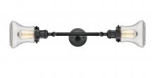 Innovations Lighting 208L-BK-G192-LED - Bellmont - 2 Light - 6 inch - Matte Black - Adjustable Bath Vanity Light
