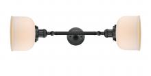 Innovations Lighting 208L-BK-G71-LED - Bell - 2 Light - 8 inch - Matte Black - Adjustable Bath Vanity Light