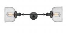 Innovations Lighting 208L-BK-G74-LED - Bell - 2 Light - 8 inch - Matte Black - Adjustable Bath Vanity Light