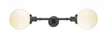 Innovations Lighting 208L-OB-G201-8-LED - Beacon - 2 Light - 8 inch - Oil Rubbed Bronze - Adjustable Bath Vanity Light