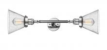 Innovations Lighting 208L-PC-G44 - Cone - 2 Light - 8 inch - Polished Chrome - Adjustable Bath Vanity Light