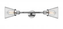 Innovations Lighting 208L-PC-G62 - Cone - 2 Light - 6 inch - Polished Chrome - Adjustable Bath Vanity Light