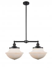 Innovations Lighting 209-BK-G541 - Oxford - 2 Light - 25 inch - Matte Black - Stem Hung - Adjustable Island Light