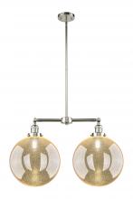 Innovations Lighting 209-PN-G208-12 - Beacon - 2 Light - 27 inch - Polished Nickel - Stem Hung - Adjustable Island Light
