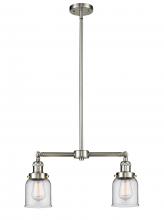Innovations Lighting 209-SN-G52 - Bell - 2 Light - 21 inch - Brushed Satin Nickel - Stem Hung - Adjustable Island Light