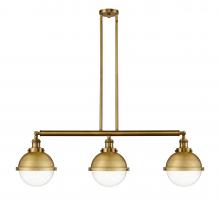 Innovations Lighting 213-BB-HFS-82-BB - Hampden - 3 Light - 42 inch - Brushed Brass - Stem Hung - Adjustable Island Light