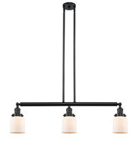 Innovations Lighting 213-BK-G51 - Bell - 3 Light - 38 inch - Matte Black - Stem Hung - Adjustable Island Light
