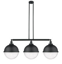 Innovations Lighting 213-BK-HFS-124-BK - Hampden - 3 Light - 45 inch - Matte Black - Stem Hung - Adjustable Island Light