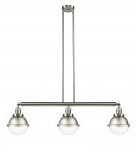 Innovations Lighting 213-SN-HFS-62-SN - Hampden - 3 Light - 40 inch - Brushed Satin Nickel - Stem Hung - Adjustable Island Light