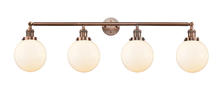 Innovations Lighting 215-AC-G201-8 - Beacon - 4 Light - 44 inch - Antique Copper - Adjustable Bath Vanity Light