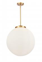 Innovations Lighting 221-3S-SG-G201-18 - Beacon - 3 Light - 18 inch - Satin Gold - Cord hung - Pendant