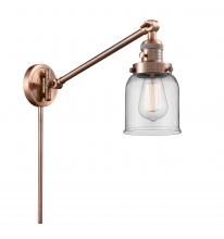 Innovations Lighting 237-AC-G52-LED - Bell - 1 Light - 8 inch - Antique Copper -Adjustable Swing Arm