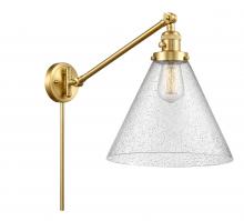 Innovations Lighting 237-SG-G44-L - Cone - 1 Light - 12 inch - Satin Gold -Adjustable Swing Arm
