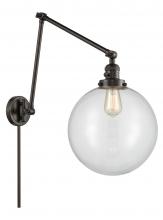 Innovations Lighting 238-OB-G202-12 - Beacon - 1 Light - 12 inch - Oil Rubbed Bronze -Adjustable Swing Arm