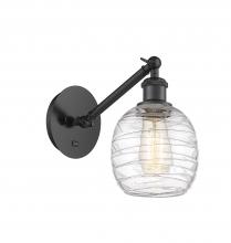Innovations Lighting 317-1W-BK-G1013 - Belfast - 1 Light - 6 inch - Matte Black - Adjustable Sconce