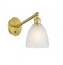 Innovations Lighting 317-1W-SG-G381 - Castile - 1 Light - 6 inch - Satin Gold - Adjustable Sconce