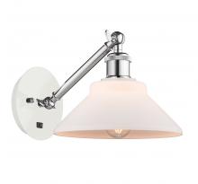 Innovations Lighting 317-1W-WPC-G131 - Orwell - 1 Light - 8 inch - White Polished Chrome - Adjustable Sconce