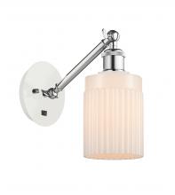 Innovations Lighting 317-1W-WPC-G341 - Hadley - 1 Light - 5 inch - White Polished Chrome - Adjustable Sconce