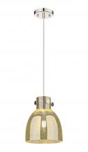 Innovations Lighting 410-1PS-PN-G412-8ME - Newton Bell - 1 Light - 8 inch - Polished Nickel - Cord hung - Pendant