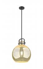Innovations Lighting 410-1SL-BK-G410-14ME - Newton Sphere - 1 Light - 14 inch - Matte Black - Pendant