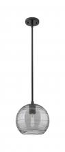 Innovations Lighting 434-1S-BK-G1213-8SM - Crown Point - 1 Light - 8 inch - Matte Black - Pendant