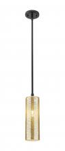 Innovations Lighting 434-1S-BK-G434-12ME - Crown Point - 1 Light - 5 inch - Matte Black - Pendant