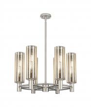 Innovations Lighting 434-6CR-PN-G434-12ME - Crown Point - 6 Light - 24 inch - Polished Nickel - Chandelier