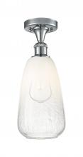 Innovations Lighting 516-1C-PC-G480-6OP - Brookhaven Almond - 1 Light - 6 inch - Polished Chrome - Semi-Flush Mount