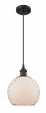 Innovations Lighting 516-1P-OB-G121-8CSN - Farmhouse Chicken Wire - 1 Light - 8 inch - Oil Rubbed Bronze - Cord hung - Mini Pendant