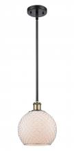 Innovations Lighting 516-1S-BAB-G121-8CSN - Farmhouse Chicken Wire - 1 Light - 8 inch - Black Antique Brass - Mini Pendant
