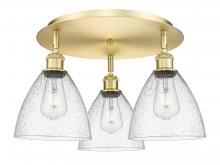 Innovations Lighting 516-3C-SG-GBD-754 - Bristol - 3 Light - 19 inch - Satin Gold - Flush Mount