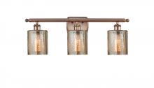 Innovations Lighting 516-3W-AC-G116 - Cobbleskill - 3 Light - 25 inch - Antique Copper - Bath Vanity Light